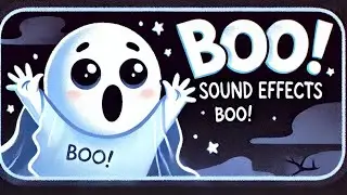 Boo Sound effect with drawing