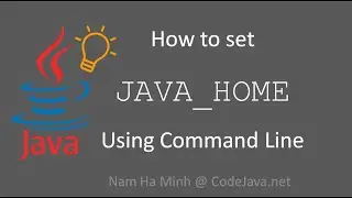 TIP: Set JAVA_HOME Using Command Line