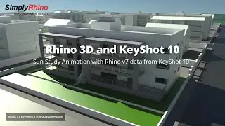 Rhinoceros 3D and KeyShot: Sun Study Animation with Rhino v7 data from KeyShot 10