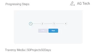 How to create Progress Steps | Day 2 | HTML CSS JS | 