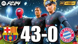 FIFA 23 | RONALDO, MESSI, SPIDER MAN, ALL STARS | FC BARCELONA 43-0 FC BAYERN