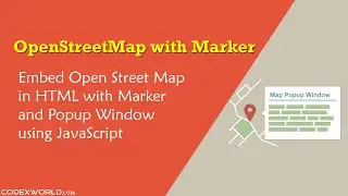 Embed OpenStreetMap with Marker in HTML using JavaScript