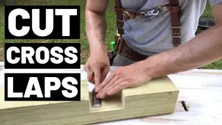 How To CUT CROSSLAPS (In Thick Lumber)