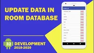 Android tutorial  - 32 - How Update Data In Room Database | Room Update Data in Database