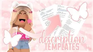 ꒰🦋︙Aesthetic YouTube DESCRIPTION TEMPLATES || roblox  || estrella︙🦋꒱