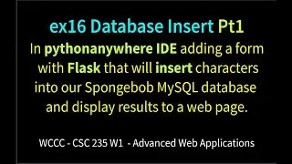 ex16 Database Insert Pt1