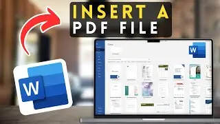 How to Insert a PDF File in MS Word | Microsoft Word Tutorial (2025)