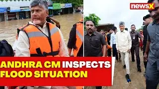 Telangana Rains: Andhra CM Inspect Flood Situation In Vijayawada | Heavy Rains Cause Severe Flooding