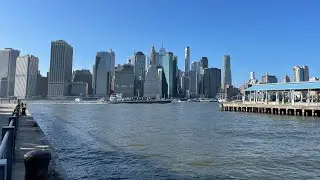 Live from Brooklyn Bridge Pier Park: View to Manhattan, October 1, 2023