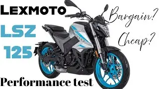 Used bike bargains! A nearly new Lexmoto LSZ-125. A very cheap motorcycle!