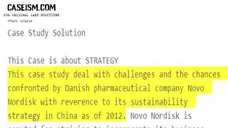 Novo Nordisk: Managing Sustainability at Home and Abroad Case Study Help
