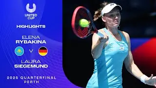 Elena Rybakina v Laura Siegemund Highlights | United Cup 2024 Quarterfinals