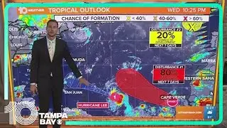 Tracking the Tropics: Hurricane Lee still forecast to become Category 4 storm | 5 a.m. Thursday