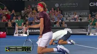 Zverev doesn't want to hit Kyrgios (FAST4) | Sydney International 2018