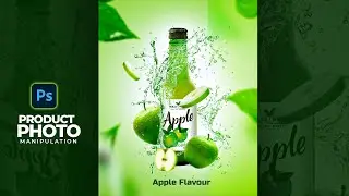 Product Manipulation Tutorial in Photoshop | APPLE WINE  #photoshopedit #viralvideo