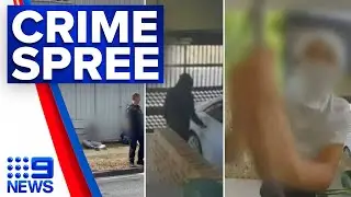 Six teenagers arrested over daylight crime spree | 9 News Australia