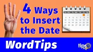 Four Ways to Insert the Date