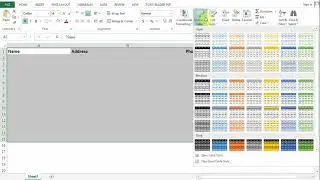 How to shade every other row in Excel