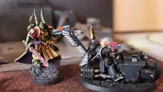 Azrael Conversion for Dark Angels (plus outrider Ravenwing Chaplain)