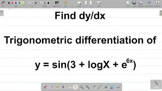 Differentiation of Trigonometric Functions: How To Differentiate Trigonometric Functions. #calculus