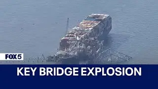 WATCH: Baltimore Key Bridge explosion