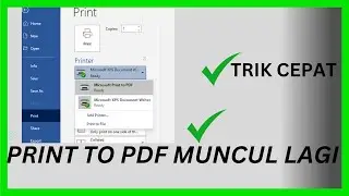 Cara kembalikan print to pdf yang hilang