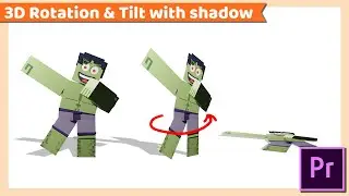 Create 3D Rotation and Tilt with Shadow | Adobe Premiere Pro CC Tutorial