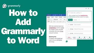 How to Add Grammarly to Word - how to add grammarly to ms word | add grammarly to word