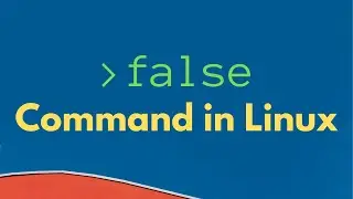 false Command in Linux #linuxcommandline