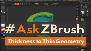 #AskZBrush - "How can I give thickness to a thin piece of geometry in ZBrush?"