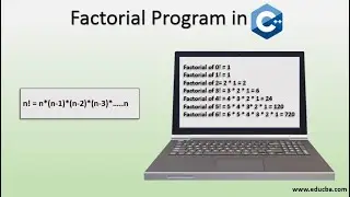 Get the factorial of a number using cpp program by using user defined Header file | codwj