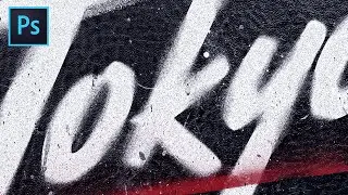 Spray Painted Stencil Text Effect | Photoshop Tutorial with Free Textures