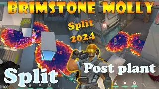 NEW Top 15 Split Brimstone Post Plant Lineups | Brimstone Lineups Split Valorant Tips & Tricks