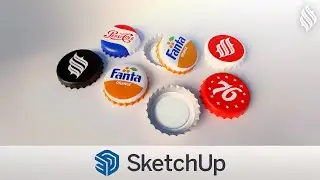 3D Modeling Bottle Cap [SketchUp Tutorial]