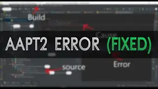 Exception: com.android.tools.aapt2.Aapt2Exception: AAPT2 error (FIXED)