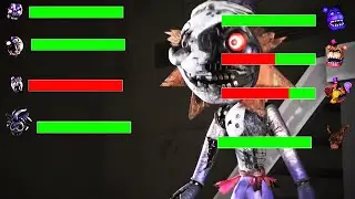 [SFM FNaF] Withered Melodies vs Security Breach Ruin WITH Healthbars