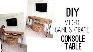 DIY TV Console with Hidden Storage