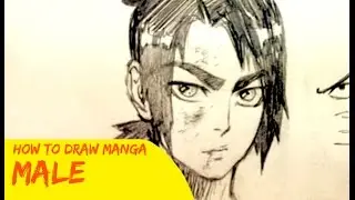 How To Draw Manga: Male Character (Narrated Tutorial)