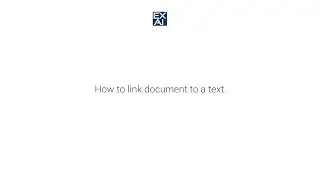 How to link document to a text.