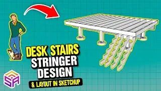 SketchUp Deck Stairs/Steps Layout