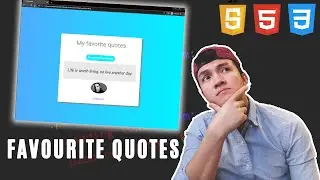 Build A Quote Generator Using Javascript - 20 Minute Build