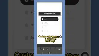 Custom radio Button in HTML CSS Javascript #shorts #coding #signinform #php #phpmysql #codingabel