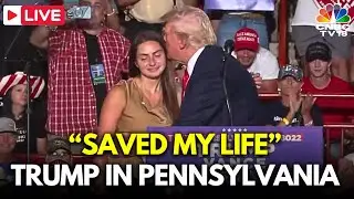 USA News LIVE: Trump Kisses Female ‘Genius’ Behind ‘Life-Saving’ Chart | Trump in Pennsylvania |N18G