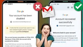 Google account has been disabled || disabled Google recovery || gmail disabled how to enable 2024