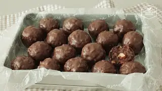 아몬드 초콜릿 케이크볼 만들기 * 케익팝 : Almond Chocolate Cake Balls Recipe * Cake Pops | Cooking tree