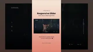 Responsive Image Slider Website | Right/Left Navigation, Auto-play & Pagination HTML CSS Javascript