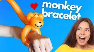 Monkey Bracelet: How to Make Balloon Animals for Beginners #monkeyballoon #balloonanimals