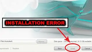 AUTODESK SOFTWARE INSTALLATION ERROR