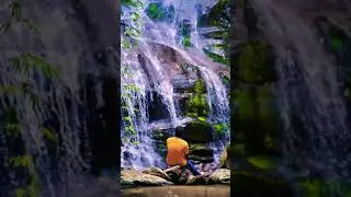 Tiktok Video | Relaxing at Waterfall | Qoute | You think U have Forever But You Don’t