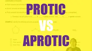 The difference between protic vs. aprotic solvents